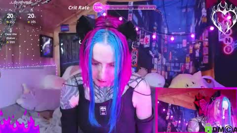 Snapshot of cybernekko chatting on 11.09.25 Neko online show from 11.09.25