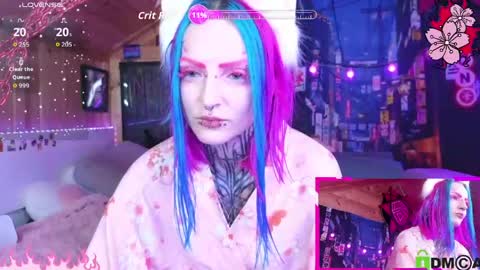 Snapshot of cybernekko chatting on 05.21.26 Neko online show from 05.21.26