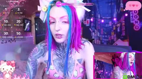 Snapshot of cybernekko chatting on 05.23.26 Neko online show from 05.23.26