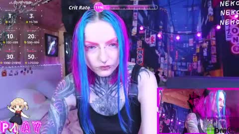 Snapshot of cybernekko chatting on 05.24.26 Neko online show from 05.24.26