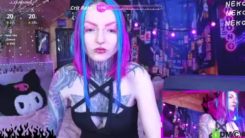 Snapshot of cybernekko chatting on 05.31.26 Neko online show from 05.31.26