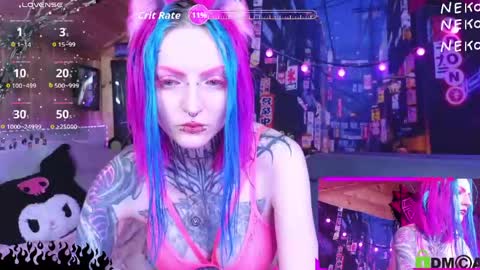 Snapshot of cybernekko chatting on 06.03.26 Neko online show from 06.03.26