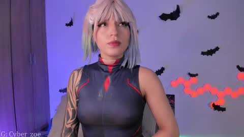 Snapshot of cyberzoe chatting on 10.30.25 cyber zoe online show from 10.30.25