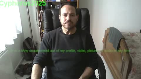 Snapshot of cypheros2025 chatting on 12.05.24 Chris online show from 12.05.24