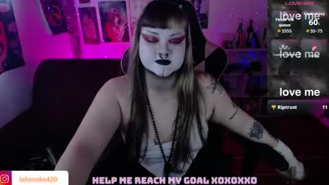Snapshot of destroyall420 chatting on 04.24.26 Lola Bdsm and fries online show from 04.24.26