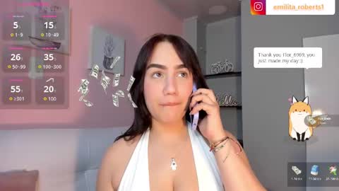 Snapshot of emily_roberts1 chatting on 02.22.25 Emily online show from 02.22.25