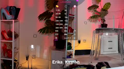 Snapshot of erika_kirman chatting on 05.14.26 Erika online show from 05.14.26