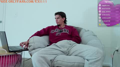 Snapshot of exi111 chatting on 01.14.25 Exi111 online show from 01.14.25