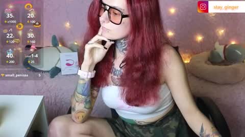 Snapshot of ginger_stay chatting on 01.17.25 Ginger online show from 01.17.25