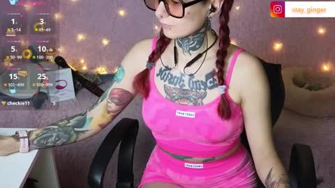 Snapshot of ginger_stay chatting on 01.27.25 Ginger online show from 01.27.25