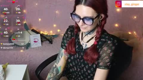 Snapshot of ginger_stay chatting on 02.19.25 Ginger online show from 02.19.25