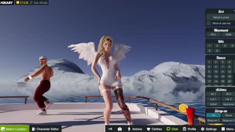 Snapshot of hikary__moon chatting on 10.08.25 Eva online show from 10.08.25