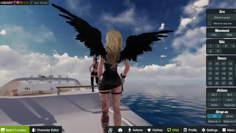 Snapshot of hikary__moon chatting on 10.09.25 Eva online show from 10.09.25