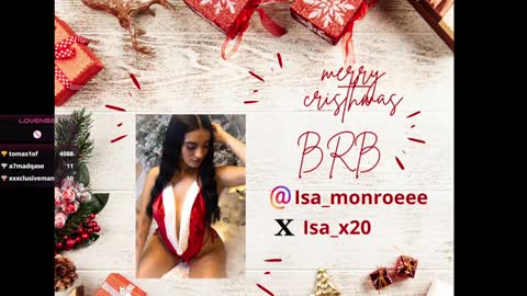 Isa Monroee  online show from 12.25.24
