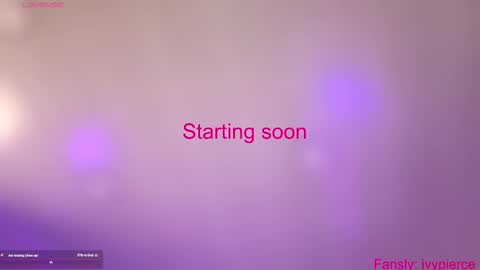Ivy Pierce  online show from 09.15.25