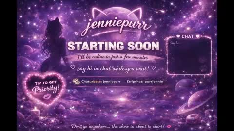 Snapshot of jenniepurr chatting on 06.02.26 Jennie online show from 06.02.26