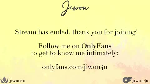 Jiwon online show from 02.17.25