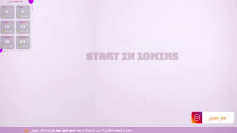 Snapshot of juanmiiss chatting on 10.10.25 Juan Miguel online show from 10.10.25