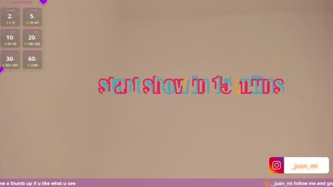 Snapshot of juanmiiss chatting on 10.20.25 Juan Miguel online show from 10.20.25