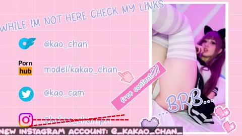 Snapshot of kao_chan chatting on 05.11.26 kakao chan online show from 05.11.26