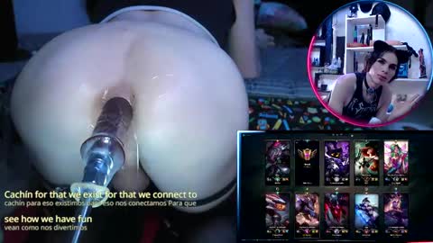 Snapshot of kittendark chatting on 10.05.25 Gothic Kitten online show from 10.05.25