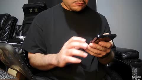 Snapshot of latinstud7 chatting on 02.16.25 Nico online show from 02.16.25