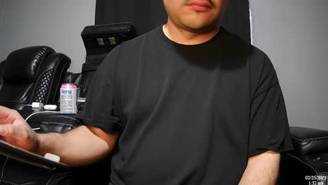 Snapshot of latinstud7 chatting on 02.25.25 Nico online show from 02.25.25