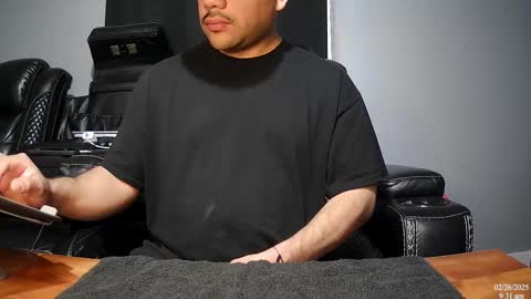 Snapshot of latinstud7 chatting on 02.26.25 Nico online show from 02.26.25