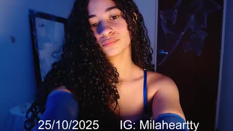 Snapshot of milah_hearrty chatting on 10.25.25 Milah online show from 10.25.25