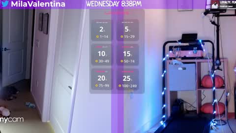 Snapshot of milavalentinax chatting on 02.27.25 Mila Valentina online show from 02.27.25