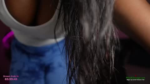 Snapshot of missksavage chatting on 09.30.25 Miss K online show from 09.30.25