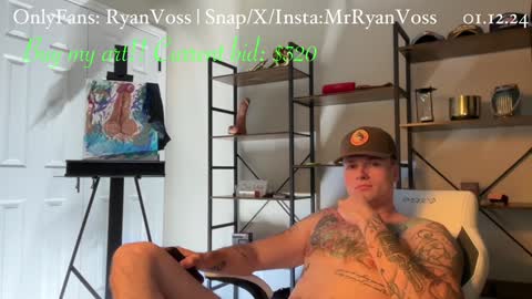 Snapshot of mrryanvoss chatting on 12.01.24 Mr Ryan Voss online show from 12.01.24