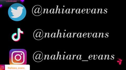 NAHIARA EVANS online show from 12.02.25