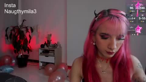 Snapshot of naugthymila3 chatting on 11.18.25 Mila aka Dominika - Nov 20 Birthday show Onlyfans Naugthymila online show from 11.18.25