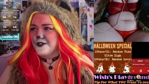 Snapshot of nevermakeawish chatting on 10.30.25 Wishs Playground online show from 10.30.25