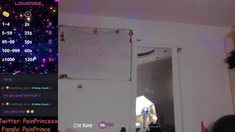 Snapshot of pain_prince chatting on 12.25.24 Pain Prince online show from 12.25.24