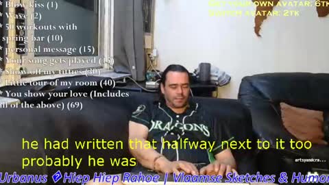 Snapshot of pannenkoekenkeizer chatting on 06.07.26 Chris online show from 06.07.26