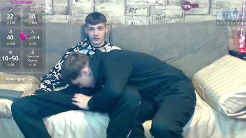 Max tall dark-haired guy with tattoos and Phil blond-haired online show from 04.24.26