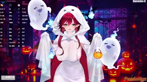 Snapshot of passionyx chatting on 10.27.25 Succubus Nyx online show from 10.27.25