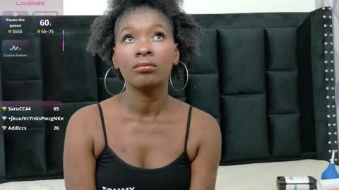 Snapshot of petitelittleebony chatting on 10.10.25 little sharon online show from 10.10.25