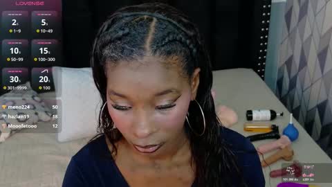 Snapshot of petitelittleebony chatting on 10.23.25 little sharon online show from 10.23.25