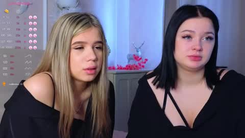 Lora black  and Lili blonde welcome you here online show from 02.23.25