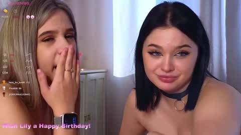 Lora black  and Lili blonde welcome you here online show from 02.25.25