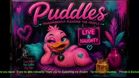 Snapshot of puddleslut420 chatting on 07.25.26 Puddles online show from 07.25.26