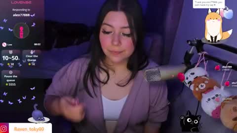 Snapshot of raven_toky0 chatting on 02.27.26 Raven online show from 02.27.26