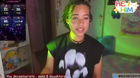 Snapshot of renpuppy chatting on 09.10.25 REN online show from 09.10.25