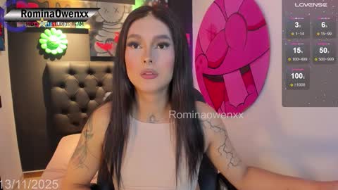 Snapshot of rominaowenxx chatting on 11.13.25 ROMINA OWEN online show from 11.13.25