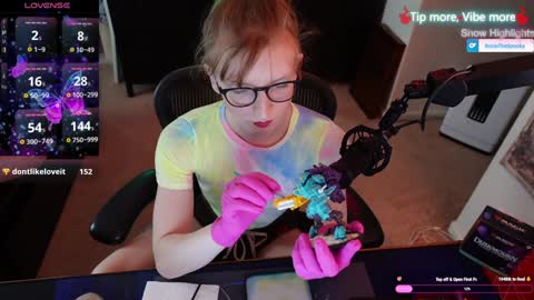 Snapshot of rosiethespooky chatting on 01.18.25 Rosie The Spooky online show from 01.18.25
