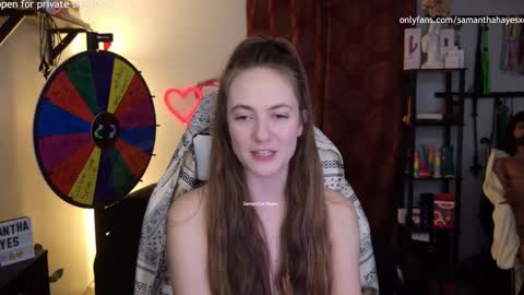 Snapshot of samanthahayesxoxo chatting on 12.04.24 The Real Samantha Hayes haha online show from 12.04.24