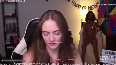 Snapshot of samanthahayesxoxo chatting on 01.14.25 The Real Samantha Hayes haha online show from 01.14.25